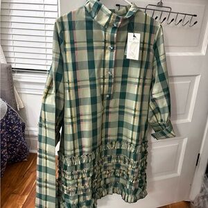 Tuckernuck Green Plaid Dress